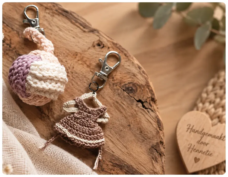 Handwerk sleutelhangers